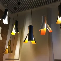 Lampa wisząca Origami Design 1 biały/czarny