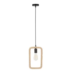 Lampa wisząca Ostor czarny+beżowy 1x40W  E27