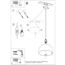 Lampa wisząca PABLITO