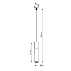 Lampa wisząca PABLO czarna