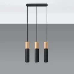 Lampa wisząca PABLO 3L czarna