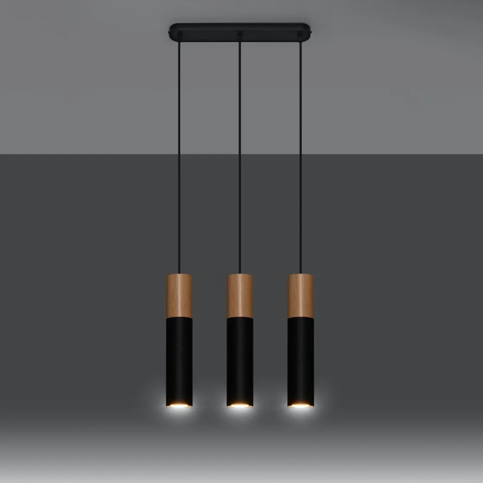 Lampa wisząca PABLO 3L czarna