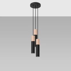 Lampa wisząca PABLO 3P czarna
