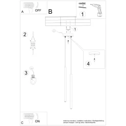 Lampa wisząca PASTELO 2 beżowa