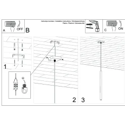 Lampa wisząca PASTELO 1 beżowa