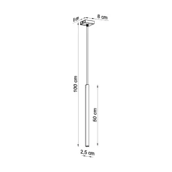 Lampa wisząca PASTELO 1 biała