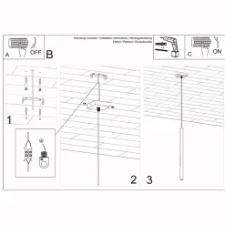 Lampa wisząca PASTELO 1 biała