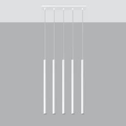 Lampa wisząca PASTELO 5 biała