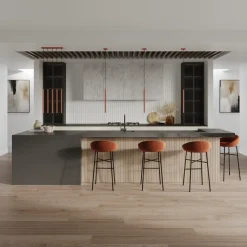 Lampa wisząca PASTELO 3 ochra czerwona