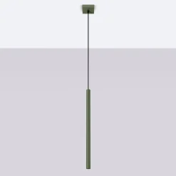 Lampa wisząca PASTELO 1 zielona oliwka