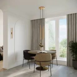 Lampa wisząca PASTELO 2 złota