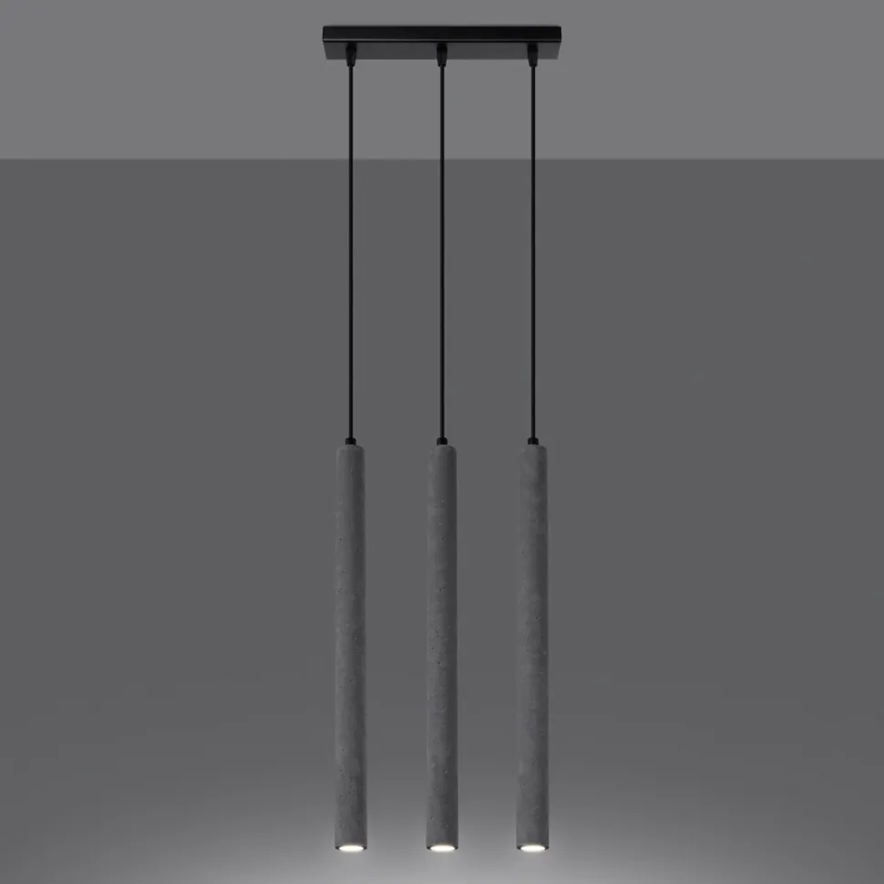 Lampa wisząca PASTELO 3L beton