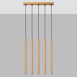 Lampa wisząca PASTELO 5L złota
