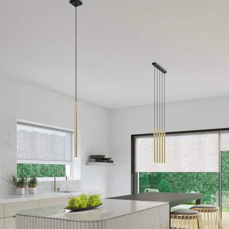 Lampa Wisząca PASTELO 3L złoty połysk