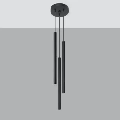 Lampa wisząca PASTELO 3P czarna