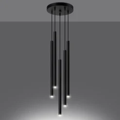 Lampa wisząca PASTELO 5P czarna