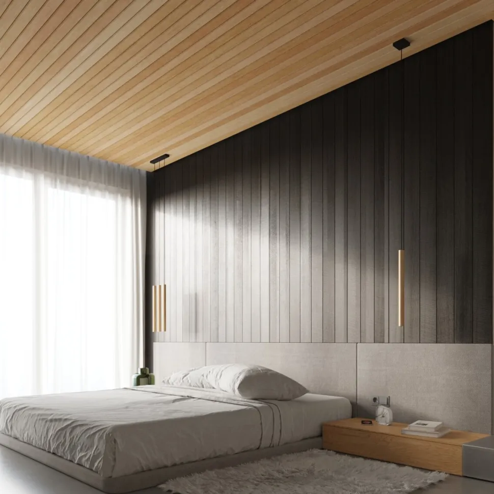 Lampa wisząca PASTELO 3P drewno