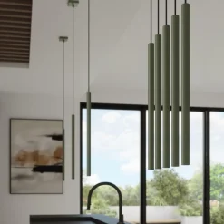 Lampa wisząca PASTELO 5P zielona oliwka