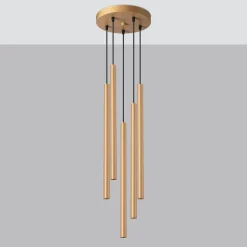 Lampa wisząca PASTELO 5P złota