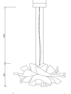 Lampa wisząca PEONY biała 50 cm