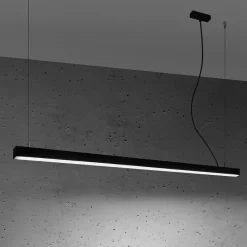Lampa wisząca PINNE 150 czarna 4000K