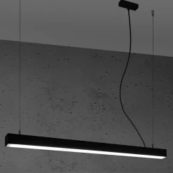 Lampa wisząca PINNE 90 czarna 4000K
