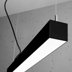 Lampa wisząca PINNE 90 czarna 4000K