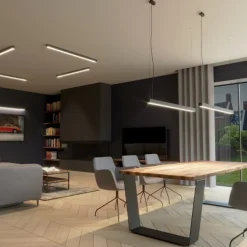 Lampa wisząca PINNE 117 czarna 4000K