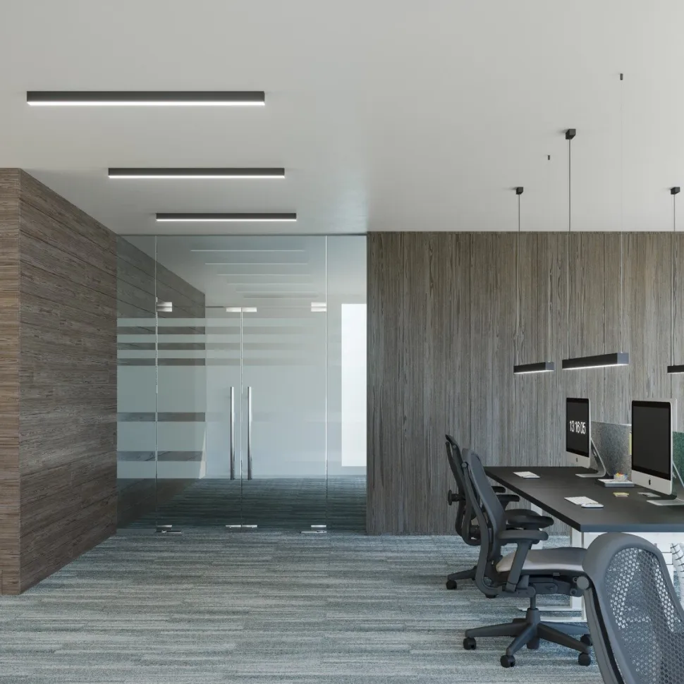 Lampa wisząca PINNE 117 czarna 4000K