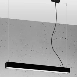 Lampa wisząca PINNE 67 czarna 3000K