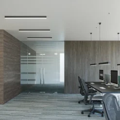 Lampa wisząca PINNE 67 czarna 3000K