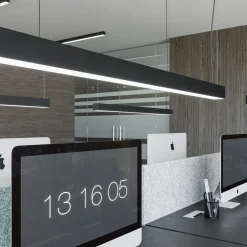 Lampa wisząca PINNE 200 czarna 4000K