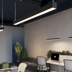 Lampa wisząca PINNE 200 czarna 3000K