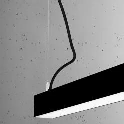 Lampa wisząca PINNE 90 czarna 3000K