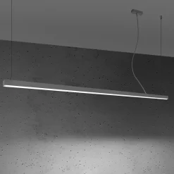 Lampa wisząca PINNE 200 szara 4000K