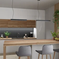 Lampa wisząca PINNE 200 szara 3000K