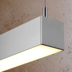Lampa wisząca PINNE 200 szara 3000K