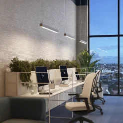 Lampa wisząca PINNE 117 szara 4000K