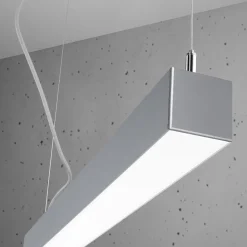 Lampa wisząca PINNE 117 szara 4000K