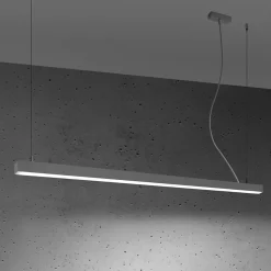 Lampa wisząca PINNE 150 szara 4000K