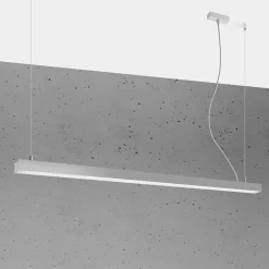 Lampa wisząca PINNE 150 szara 3000K