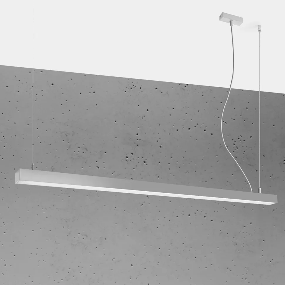 Lampa wisząca PINNE 150 szara 3000K