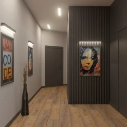 Lampa wisząca PINNE 150 szara 3000K