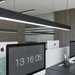 Lampa wisząca PINNE 150 szara 3000K