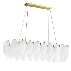Lampa wisząca PIUMA LONG biała 100 cm