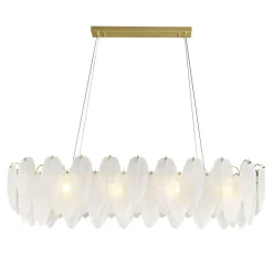 Lampa wisząca PIUMA LONG biała 100 cm