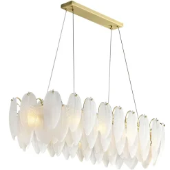 Lampa wisząca PIUMA LONG biała 100 cm