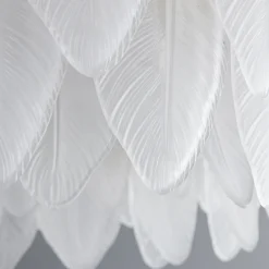 Lampa wisząca PIUMA LONG biała 100 cm