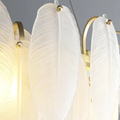 Lampa wisząca PIUMA LONG biała 100 cm