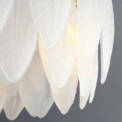 Lampa wisząca PIUMA LONG biała 100 cm